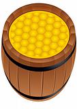 A barrel of honey