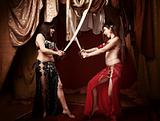 Beautiful Belly Dancers With Swords