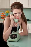 Woman Crys On The Phone