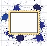 vector postage stamps frame pattern