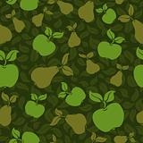 apple pear seamless background