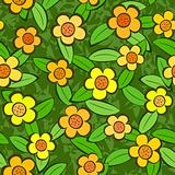 Flowers Seamless Vector Repeat Pattern