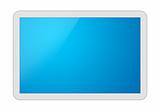 White Tablet PC with Clipping Path