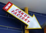 Candy factory sign