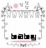 Baby arrival announcement frame