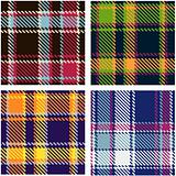 set of seamless checkered vector pattern 