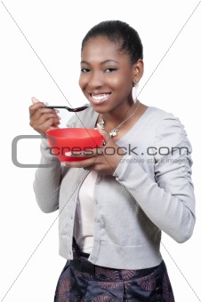Woman Eating