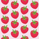 Seamless pattern with strawberries