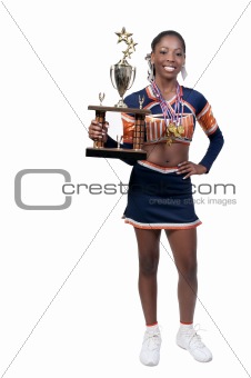 Woman with Trophy
