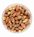 Roasted peanuts in bowl