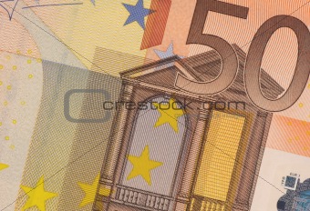 Uncirculated 50 Euro Banknote Close up