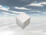 maze cube on white