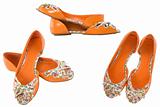 orange shoes for girl