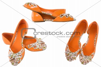 orange shoes for girl