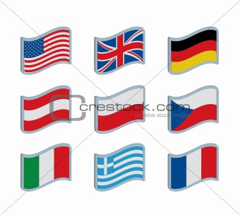 isolated flags