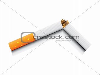 isolated cigarette