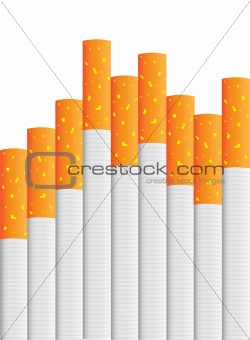 isolated cigarettes