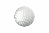 Golf ball isolated on white