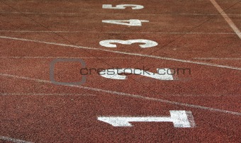 fragment of track on stadium