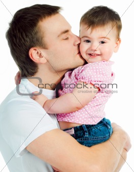 father with baby
