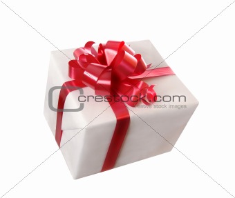 gift with red bow