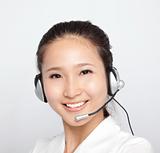 portrait of beautiful asian Customer Representative