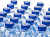 Rows of water bottles 