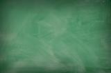 Green chalkboard with eraser marks