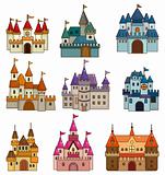cartoon Fairy tale castle icon
