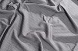 fabric of grey striped cotton