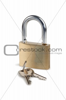 Padlock and keys