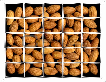 almonds collage 