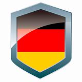 Shield with German flag