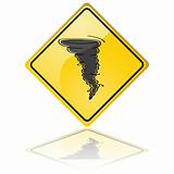 Tornado warning sign