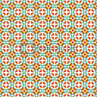 Seamless vector tiles with flower pattern