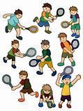 cartoon Tennis Players icon
