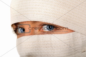 Eyes and bandages