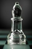 glass chess bishop