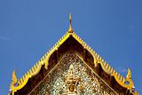 roof of temple thailand.