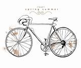 illustration vintage bicycle