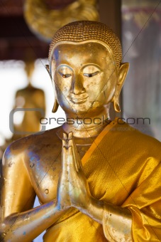 Buddhist gold statue