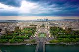 Trocadero and panorama of Paris