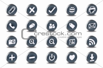 Mono Inset Various Vector Icons