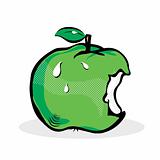Apple Pop Art Comic style / apple fruit design