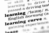 Learning-Dictionary definition