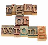 right or wrong moral dilemma