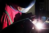 Welding in protective atmosphere of gases