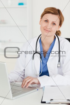 Young doctor looking at the camera
