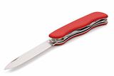 Red folding knife