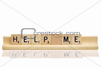 Help me in game wooden letters